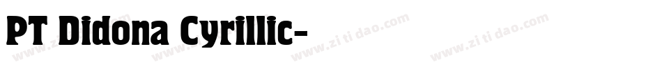 PT Didona Cyrillic字体转换